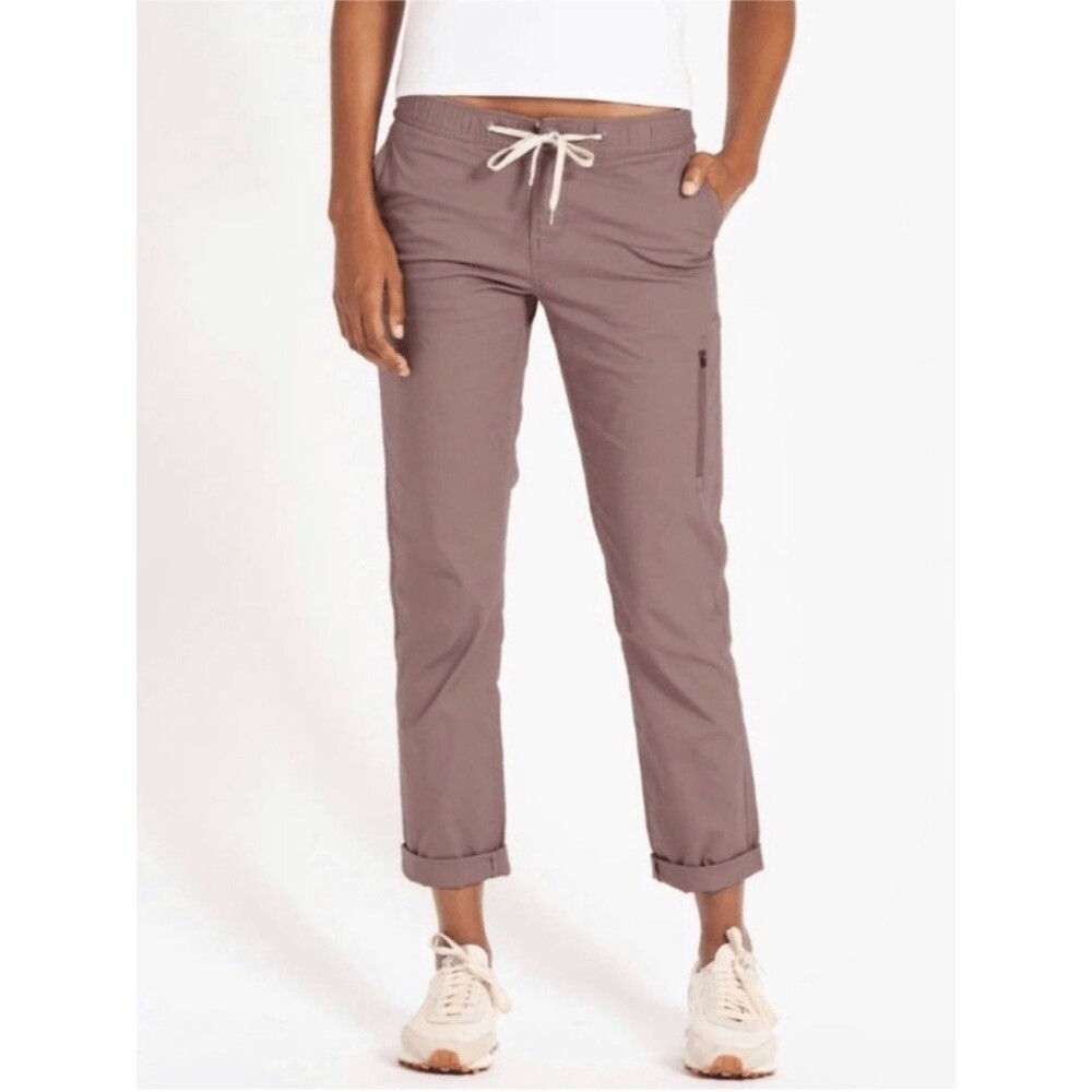 Vuori Hazel Brown Ripstop Low-Rise Straight Leg Hiking Pants Size Small Gorpcore